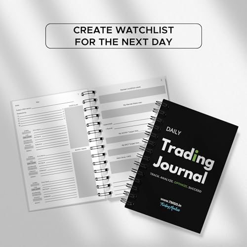 Image of Trading Mantras Stock Trading Journal Notebook -Durable Wire-O Bound, Trading Journal Book For Daily Reflection|Essential Technical Analysis&Stock Market Strategy Companion, 180 Pages