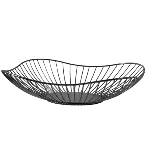 Portafrutta Metallo, Porta Frutta Minimalismo Fruttiere Cestino Per Frutta Da Tavolo, Cesto Portafrutta Moderno Nero/Oro, Cesto Di Frutta In Metallo, Cesto Portafrutta Da Centrotavola Da Tavolo