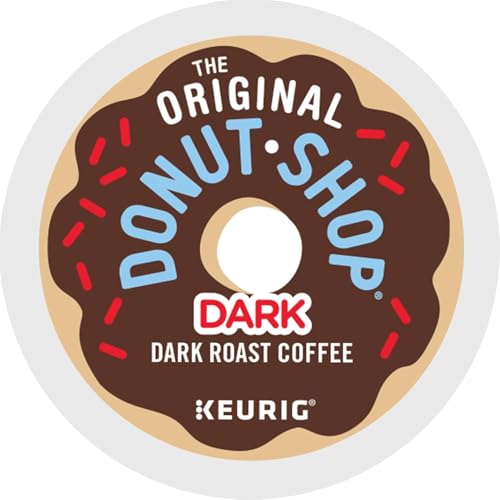 Image of The Original Donut Shop Dark, Keurig Single Serve K-Cups, Dark Roast Coffee Pods, A Devilishly Delicious, Extra Bold Brew ROAST! Fully Flavored and easy going - Simply Great Coffee!