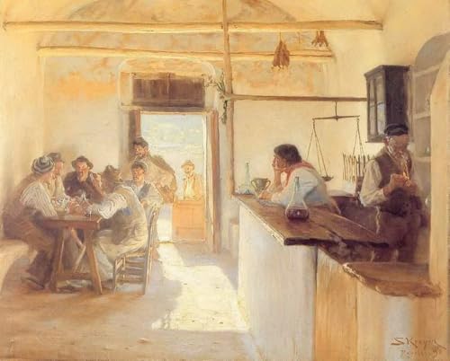 Huile sur toile Taberna en Ravello Kroyer pour illuminer votre décoration de salon
