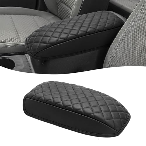 Capa de apoio de braço para console central de carro DS compatível com Ford Escape 2020-2025, Bronco Sport CX430 2021-2025, couro PU, almofada de descanso de braço para console médio, preta