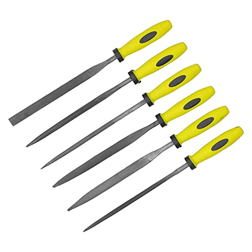 6PCs Small Arquivo Conjunto de Arquivos Pontiagudo, Quadrado, Redondo, Triângulo, Arquivos de Aço de