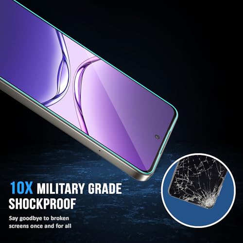 Image of ArmourPro Military Grade Gorilla Tempered Glass Compatible For Oppo A5 Pro (6.67 Inch) With Easy Installation Kit for Smartphone| Edge To Edge Coverage | Black, Pack of 2