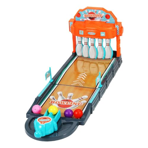 JISADER Mini Juego de Bolos de Mesa, Divertido y Ligero, Educativo, para Adultos y niños, Regalo para Entretenimiento Familiar.