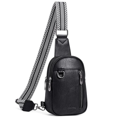Image of cakang Womens Sling Bag Crossbody Bags for Women Vegan Leather Sling Backpack Daypack Fanny Pack Crossbody Purse Travel