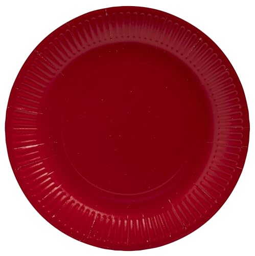 Pro Nappe - Réf. 79215i - 20 Assiettes - diamètre 23 cm - carton - rouge