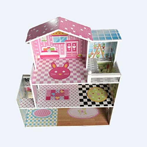 WanuigH Puppenhaus Spielzeug Spiel Haus Spielzeug Schloss Haus Modell DIY Puppen Haus Haus Holz Puppen Haus Modell 3D… – Bild 4