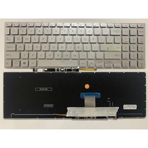 Clavier PC Portable ASUS VivoBook S14 S15 E510 M5600IA Clavier US Silver