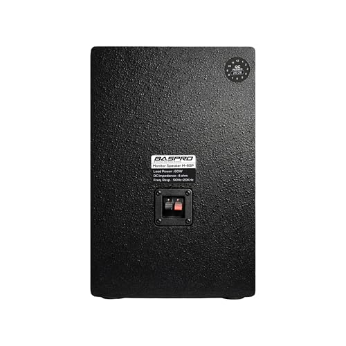 Image of BASPRO | Bookself Speaker M-65P (Single Unit) Passive Speaker System with 6.5 inch Mid- Bass Driver and 1.5 inch Hi-Frequency Tweeter