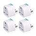 Travel Power Adapter,High Performance Universal UK/EU/ AU to US Adapter Travel Power Adapter Convert - 4 Pack