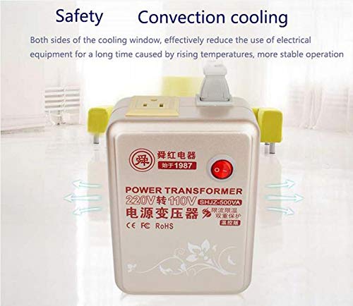 500w puro trasformatore di rame 220v al convertitore di tensione 110v Stati Uniti Giappone Canada 110v a 220v