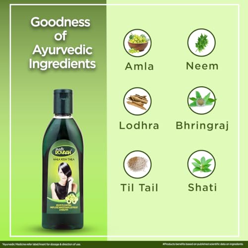 Image of Multani Rovaan Amla Kesh Taila - 200 ml | Hair Oil For Strong, Long and Thick hair | Nourishes Scalp | Controls Hair Fall, Strengthens Hair & Promotes Hair Growth 200 Ml (Pack of 3)