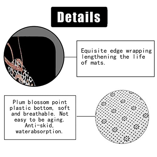 Camille&Andrew 4Pcs Leopard Print Sexy Lips Shower Curtain Set, Silver Pink Rose Gold Glitter Get Naked Cheetah Print Kiss Modern Fashion Girls Bathroom Decor, Black Shower Curtain, Non-Slip Bath Mat #TOP5