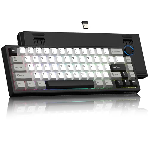 Womier Wireless 60% Gaming Keyboard with CNC Knob Mechanical...