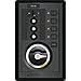Blue Sea Systems 1408 Panel with m-Series Dual Circuit Plus Main and 3 Position CLB Vertical Circuit Breaker
