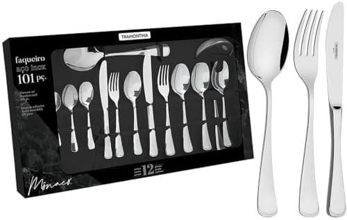 Faqueiro Aco Inox 101 Peças Monaco - Tramontina