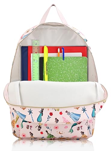Image of Disney Princess Unisex Backpack | Large Cute PU Leather Travel Purse | Disney Princess Bag Accessory