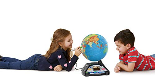 VTech Interaktiver Videoglobus – Weltkugel mit Bildschirm, akustischen und visuellen Lerninhalten (deutsche Version) – Ideal für die Einschulung – Für Kinder ab 7 Jahren