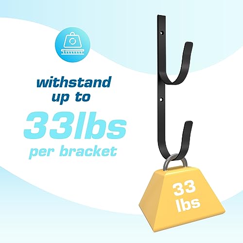 FABILE SUS304 Edelstahl Pool Pole Hangers - Duty Double Hooks/Hooks for Pool Supplies - Ideal for Swimming Pool Pole, Leaf Rechen, Brush, Vacuum Hose Pools Accessories & Garden Tool – Bild 4