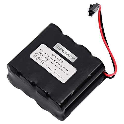 BatteryGuy K380-001 DL30 DL-30 Door Lock Replacement 12V 2200mAh Alkaline Batteries Brand Equivalent