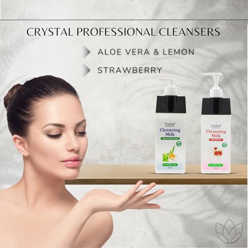 Image of Cleansing Milk with Aloe Vera & Lemon | Hydrating, Soothing, Refreshing, Brightening and Moisturizing Facial Cleanser For Men and Women | Suitable for All Skin Types (400ml)