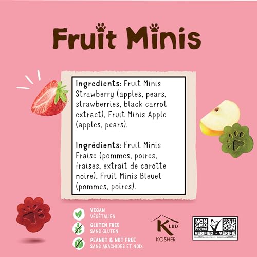 BEAR Fruit Minis DUO, 18 Packs per Box- Healthy Fruit Snacks, Apple & Strawberry Flavour, 100 Grams - Image 3