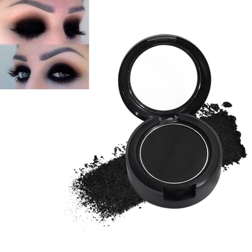 Black Eyeshadow, Matte Black, Complement All Skin Tones, Suitable for Day and Night, Thicker, Fuller Coverage, Perfect for Special Occasions, Healthy Formula, Stunning Looks