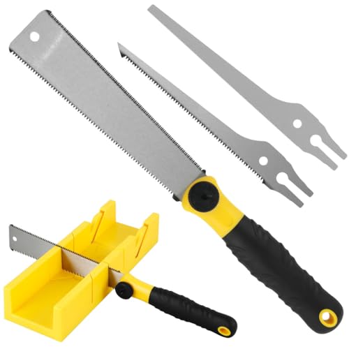 Serplex ® Woodworking Hand Powered Saw Set-3 In 1 Multi-Purpose P...