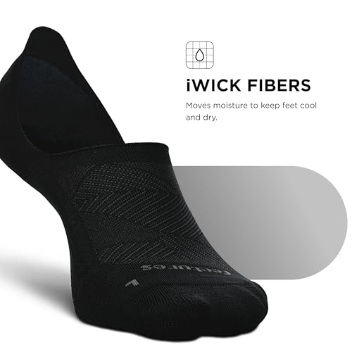 Chaussettes de sport antidérapantes Feetures Elite Invisible avec compression - 5