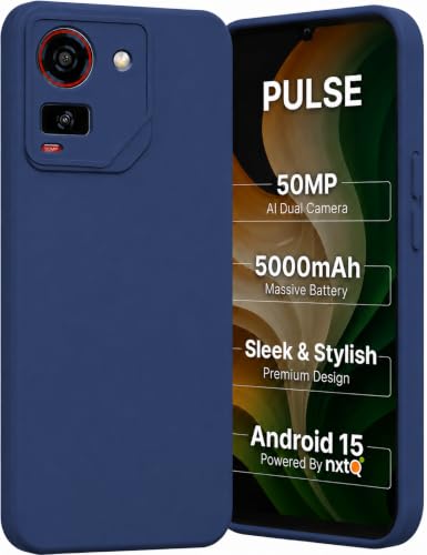 Image of FIRST MART Matte Silicone Back Cover for AI+Pluse - Blue