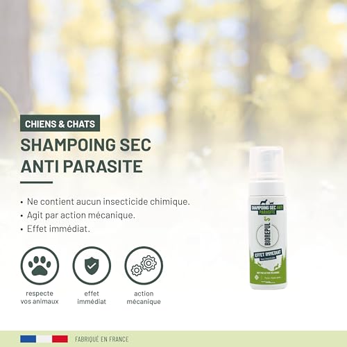 BIOREPUL'S Veto – Champú seco antiparasiario – Ideal para Perros y Gatos – Base de dimeticona – 150 ml - imagen 2