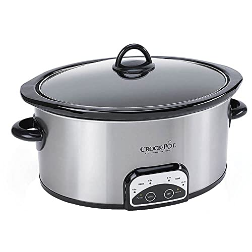 Crock-Pot 7-Quart Smart-Pot Slow Cooker – Brushed Stainless Steel