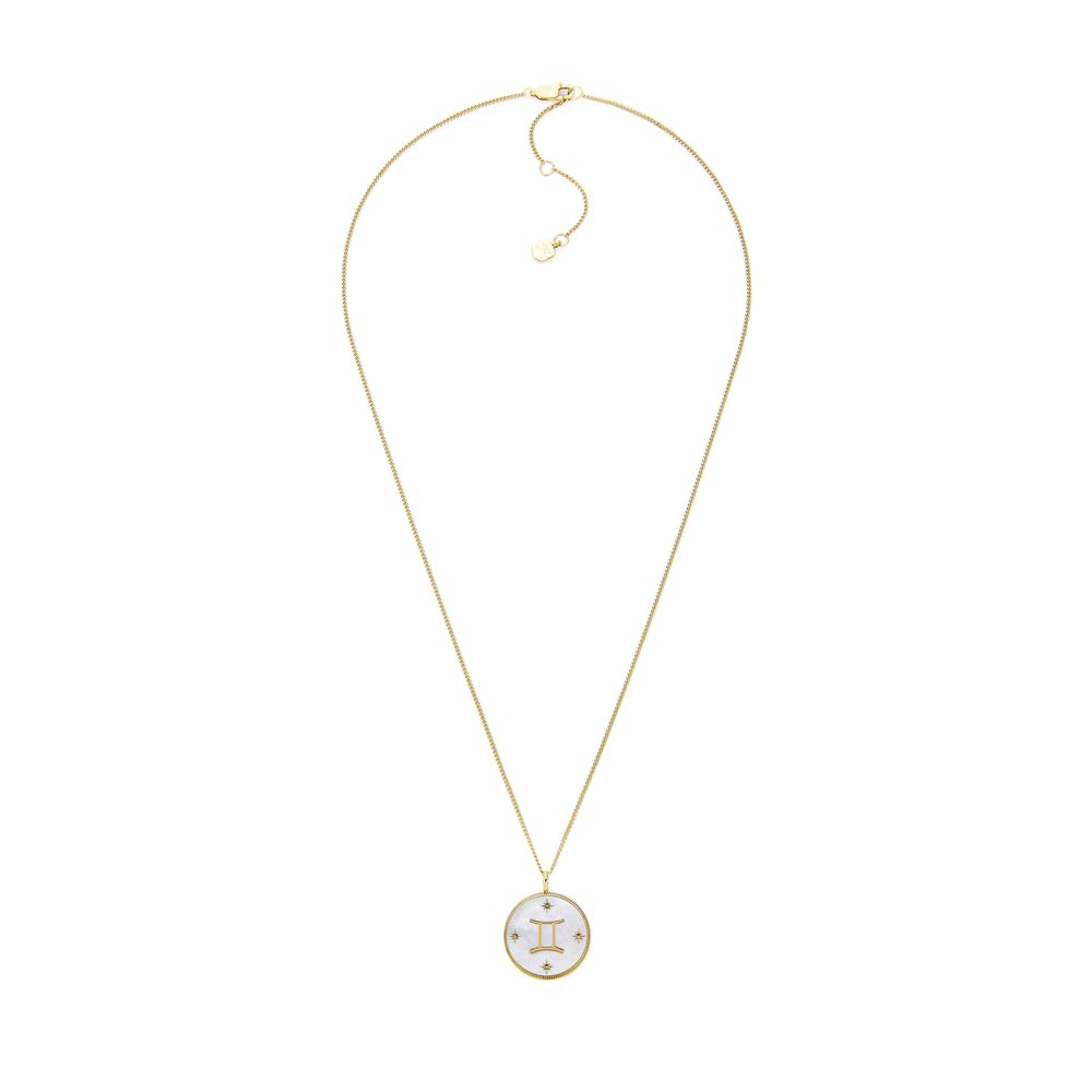 Fossil Damen-Edelstahl oder Sterlingsilber-Halskette mit Karabinerverschluss