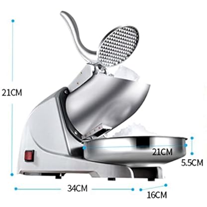 miduoduo Ice Crusher Electric Dual Blades Ice Crusher Shaver Edelstahl Rasierte Eismaschine 380w Schneekegelmaschine Für… – Bild 8