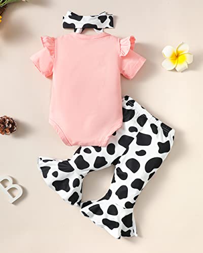 Image of Renotemy Newborn Infant Baby Girl Clothes Summer Outfits Infant Romper Pants Cute Toddler Girl Clothes Gift Set