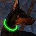 Bseen LED Dog Collar – Cuttable Water Resistant Glowing Dog Collar Light Up, Battery Powered Pet Necklace Loop for Small, Medium, Large Dogs (Neon Green)