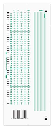 Official Scantron Brand 882-E Answer Sheet. (25 Pack) #TOP2
