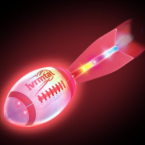 Foam Glow in The Dark Football, LED Light Up Football, Color-Changing Sports Outdoor Toys for Kids 8 9 10 11 12 Summer&Birthday Gifts for Boys 8-12