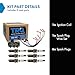 TRQ Ignition Coil & Spark Plug Kit Iridium 8 Piece Compatible with 1997-2000 Ford Explorer V6 4.0L SOHC 1998-2000 Mercury Mountaineer V6 4.0L