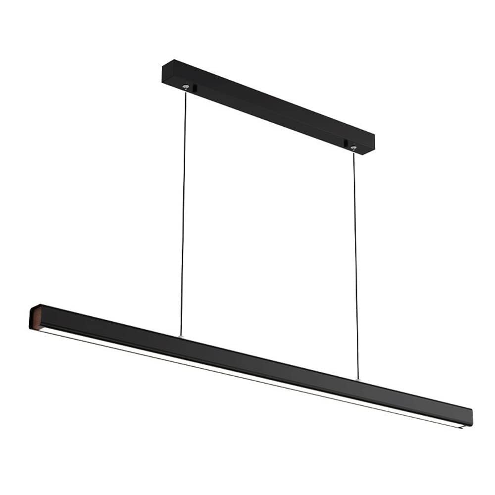 Lámpara de araña regulable minimalista con acabado negro para comedores