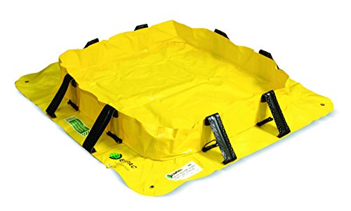 Enpac 5710-YE Polyester Stinger Yellow Jacket Berm, 120 Gallon Spill Capacity, 6' Length x 4' Width x 8