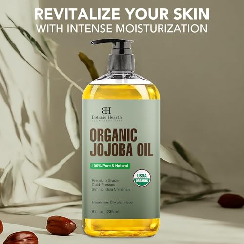 Botanic Hearth IN_BH_JOJOBA Organic Jojoba Oil -100% Pure Cold Pressed Hexane Free thumb #1