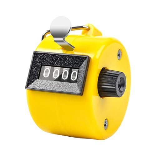 Portable Counter Handheld Counter For Coaching Knitting Hand Mechanical Counter 4 Digit Number Count Clickers
