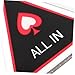 Abaodam Double Heart All Dealer Button for Hold and Poker Accessory for Poker Games and Tournaments Poker Game Chip Prop