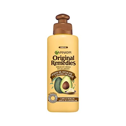 Garnier Original Remedies Aceite de aguacate y manteca de karité Tratamiento capilar Aceite en crema para pelo rebelde y encrespado - 200 ml