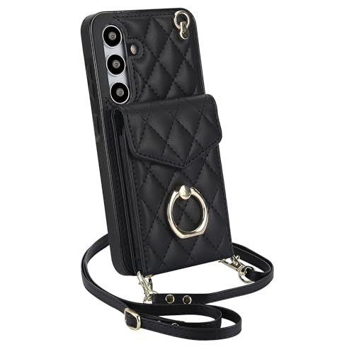 Étui portefeuille pour Samsung S24 avec porte-cartes accordéon et support