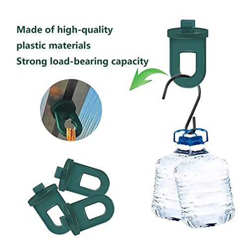 50Pcs Green House Twist Clips Greenhouse Hooks for Hanging for Greenhouse Laborer to Fixing Wires in Greenhouse Indoor Securing Insulation Materials Netting and Hanging Plants - Image 4