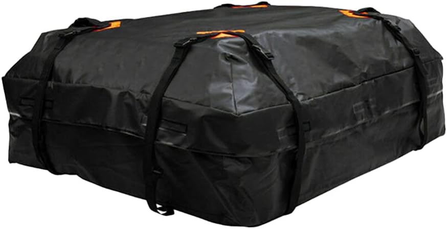 FAVOMOTO 1pc Car Rooftop Cargo Bag with Non- Mat Oxford Easy to Use Luggage Carrier for Outdoor Travel Camping Fits All Vehicle Roof Racks