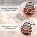 Kalimba, Medium 8 tone Thumb Piano Finger Thumb Piano with portability in mind for players (Brown)