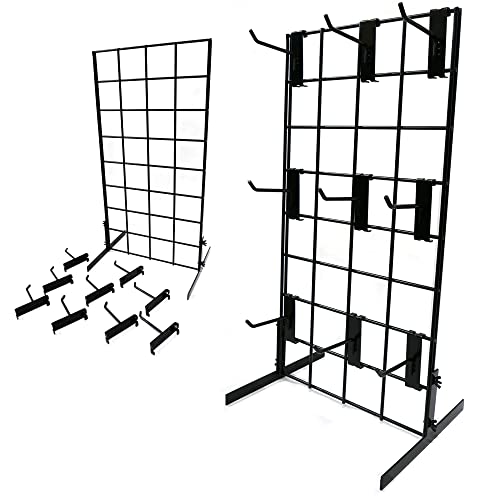 STORE FIXTURES DIRECT Countertop Gridwall Display, Black, 12
